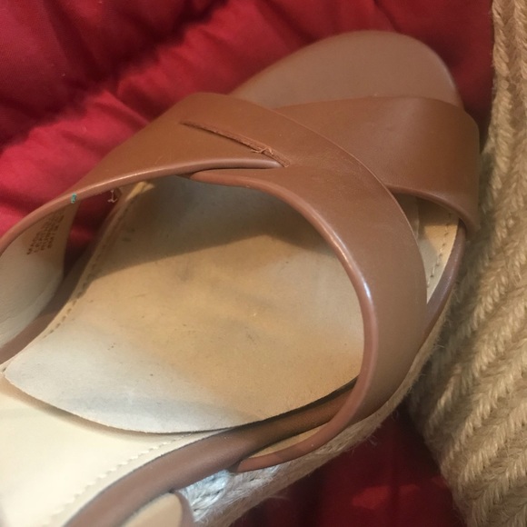 Michael Kors Espadrille Wedges Leather Sz. 8 Shoes - Picture 5 of 8